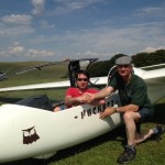 Will being congratulated by his instructor John Hall